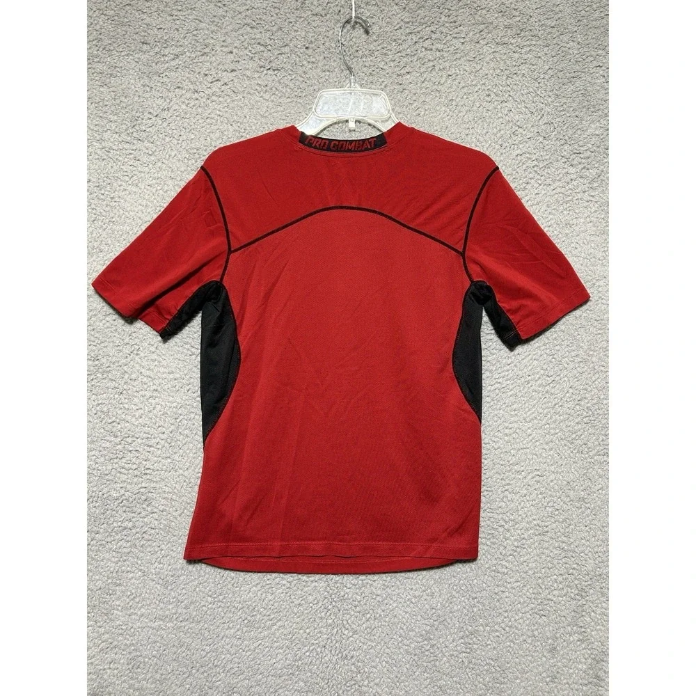 Nike‎ Pro Combat Shirt Boys XL Red Dri-Fit Fitted Training Athletic Youth Sports